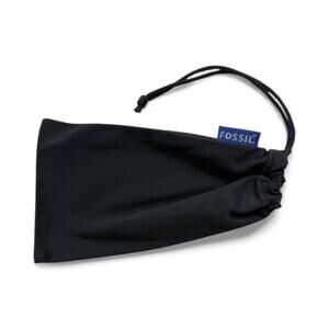 Fossil Glasses Sunglasses Microfiber Drawstring Bag Soft Pouch Black Logo